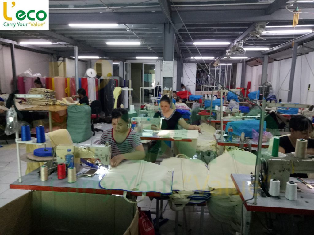 Xưởng may túi vải môi trường L'eco