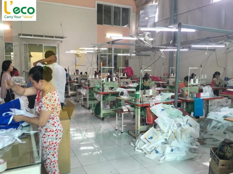 Xưởng may túi vải L'eco