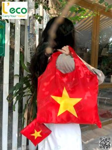 túi vải polyester gấp gọn