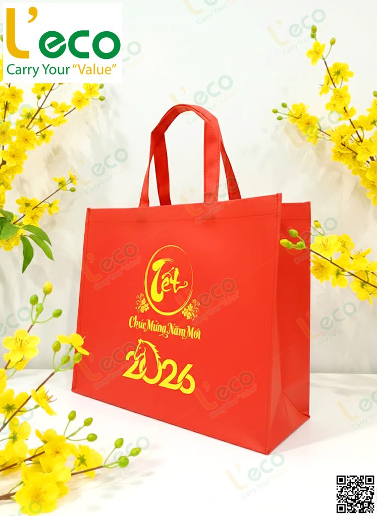 Túi đựng quà Tết 2026 in logo