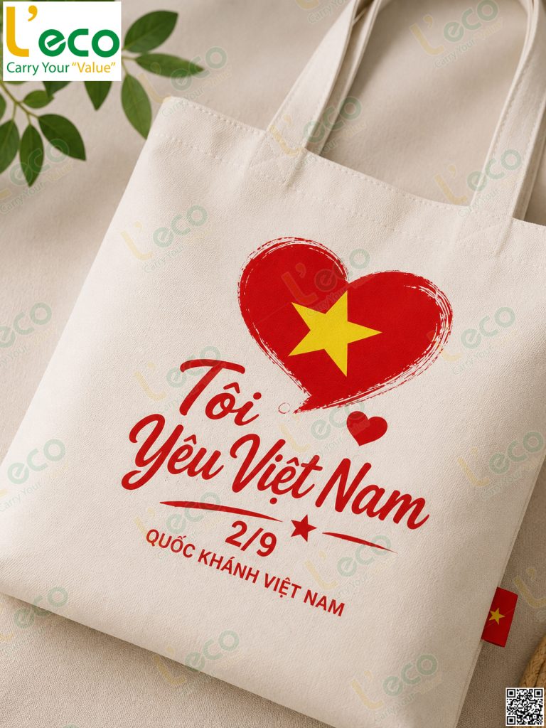 Túi vải quà tặng 2 tháng 9