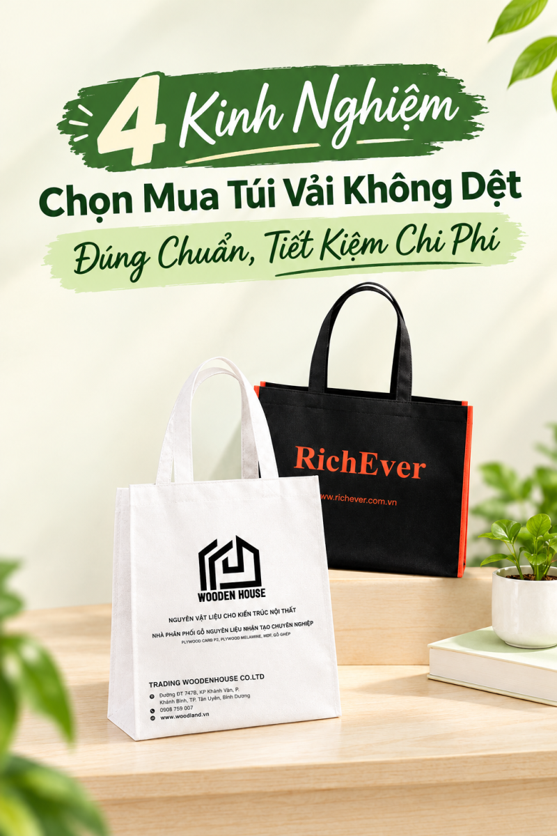 4 kinh nghiệm chọn túi vải không dệt
