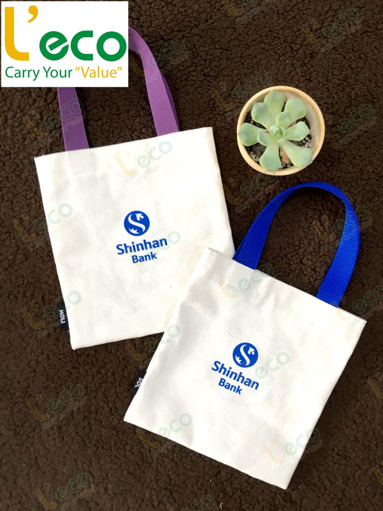 túi vải quà tặng ngân hàng Shinhan Bank